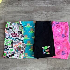 Star Wars Bike Shorts - lot of 4 pairs